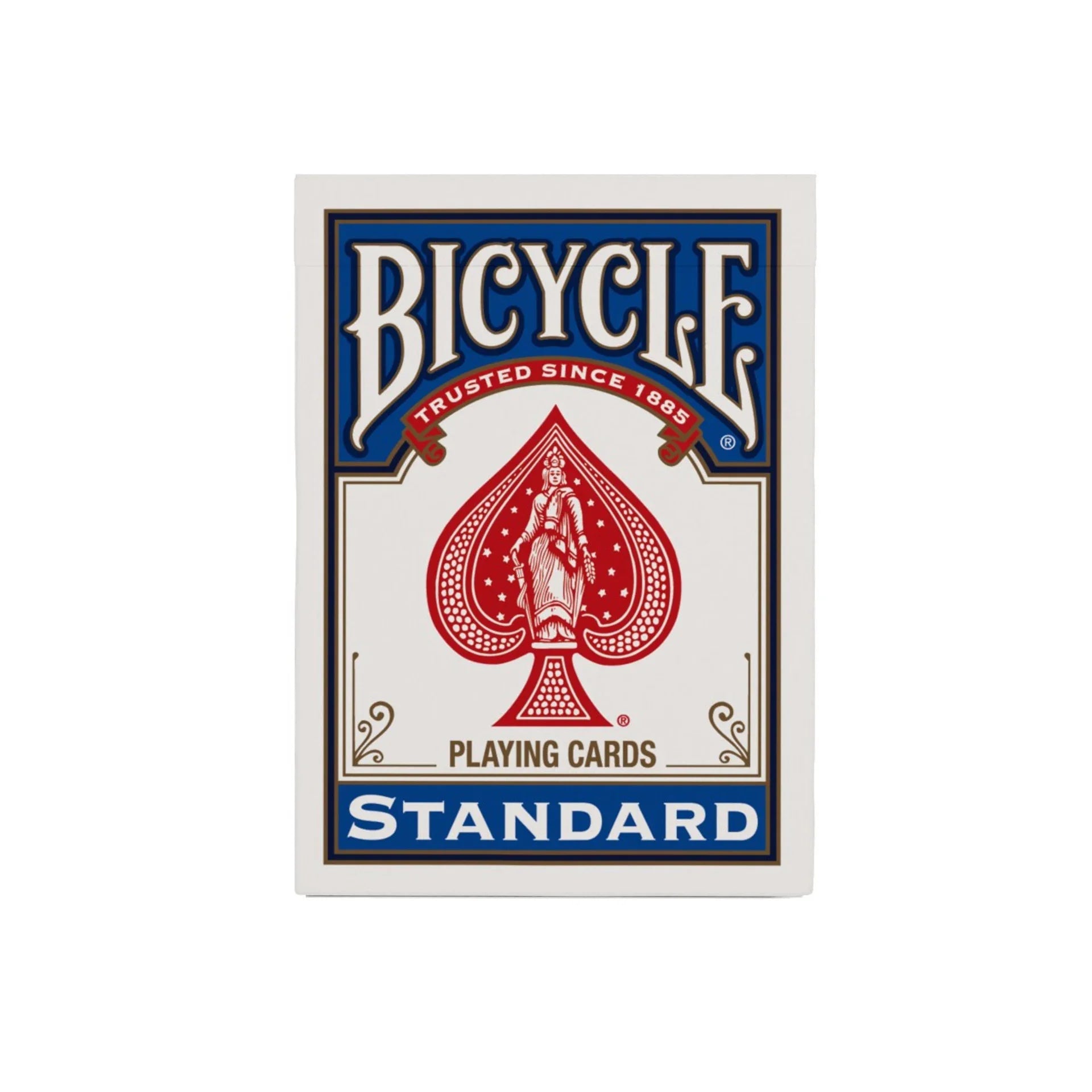 Bicycle Poker Size Playing Card deck in blue