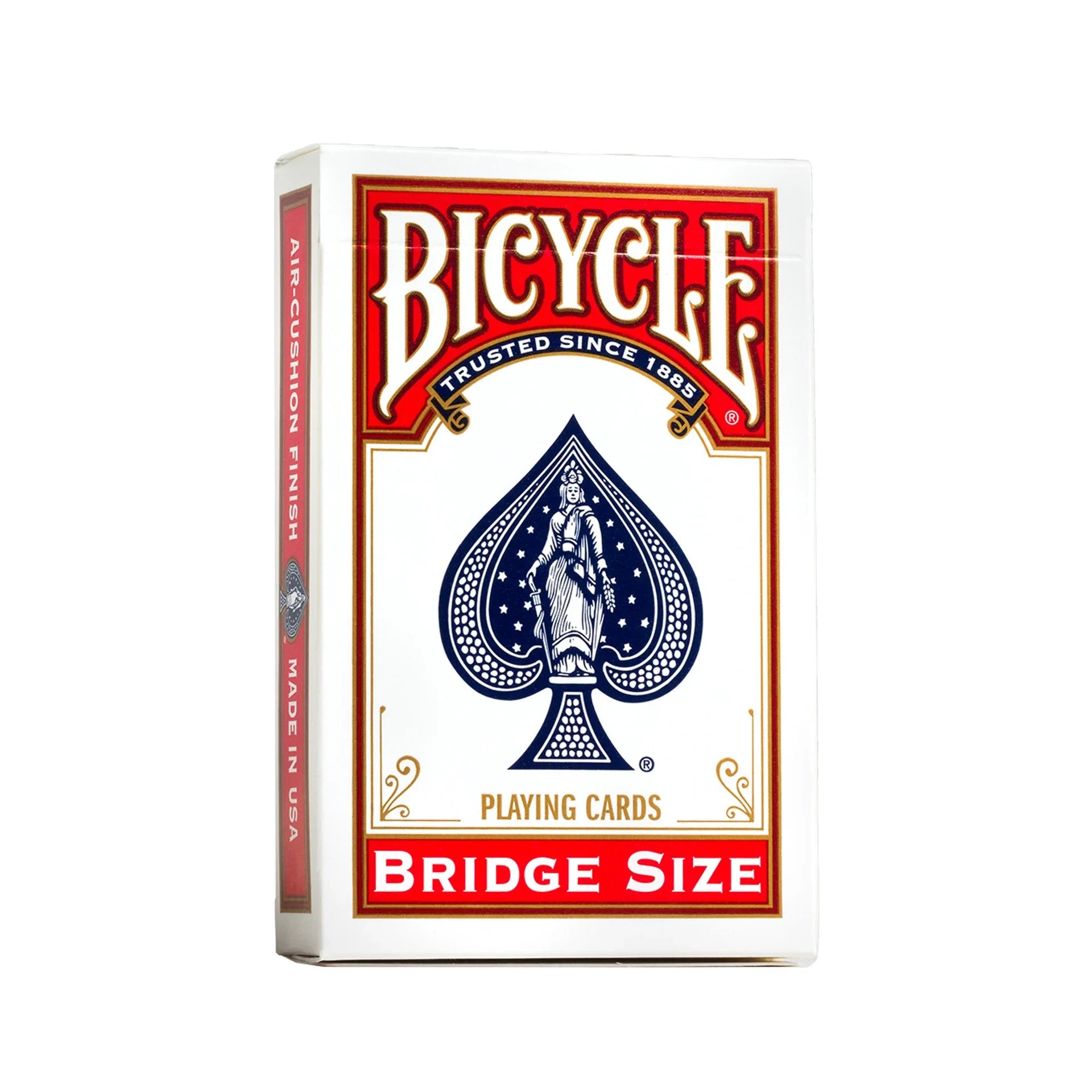 Bicycle Bridge Size playing cards tuck box in red