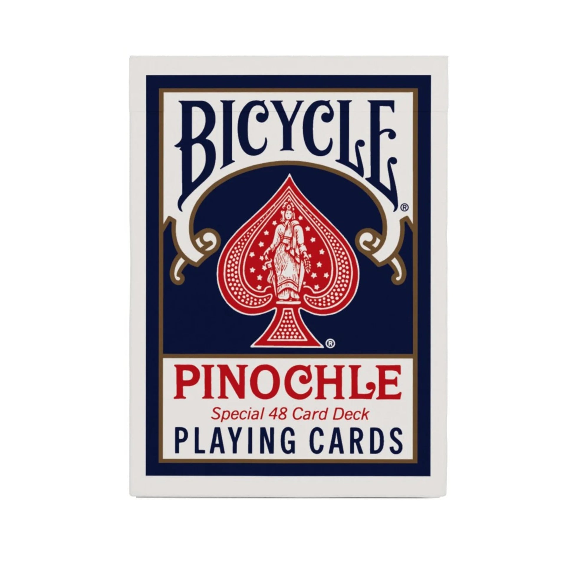 Bicycle Pinochle playing cards packaging on a white background