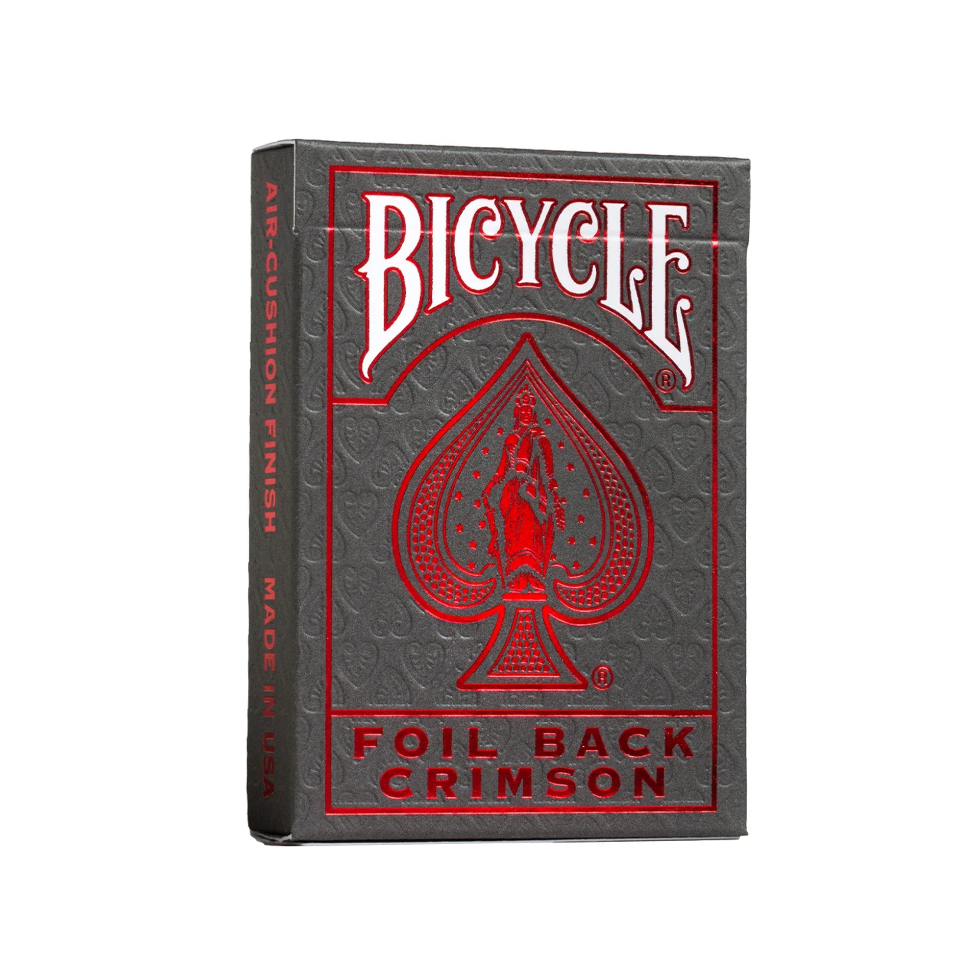 Bicycle Metalluxe Red Crimson Playing Cards | Foil Rider Back