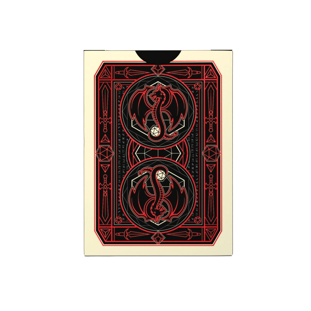 Bicycle Spellbound playing card back design with red dragon and fantasy artwork