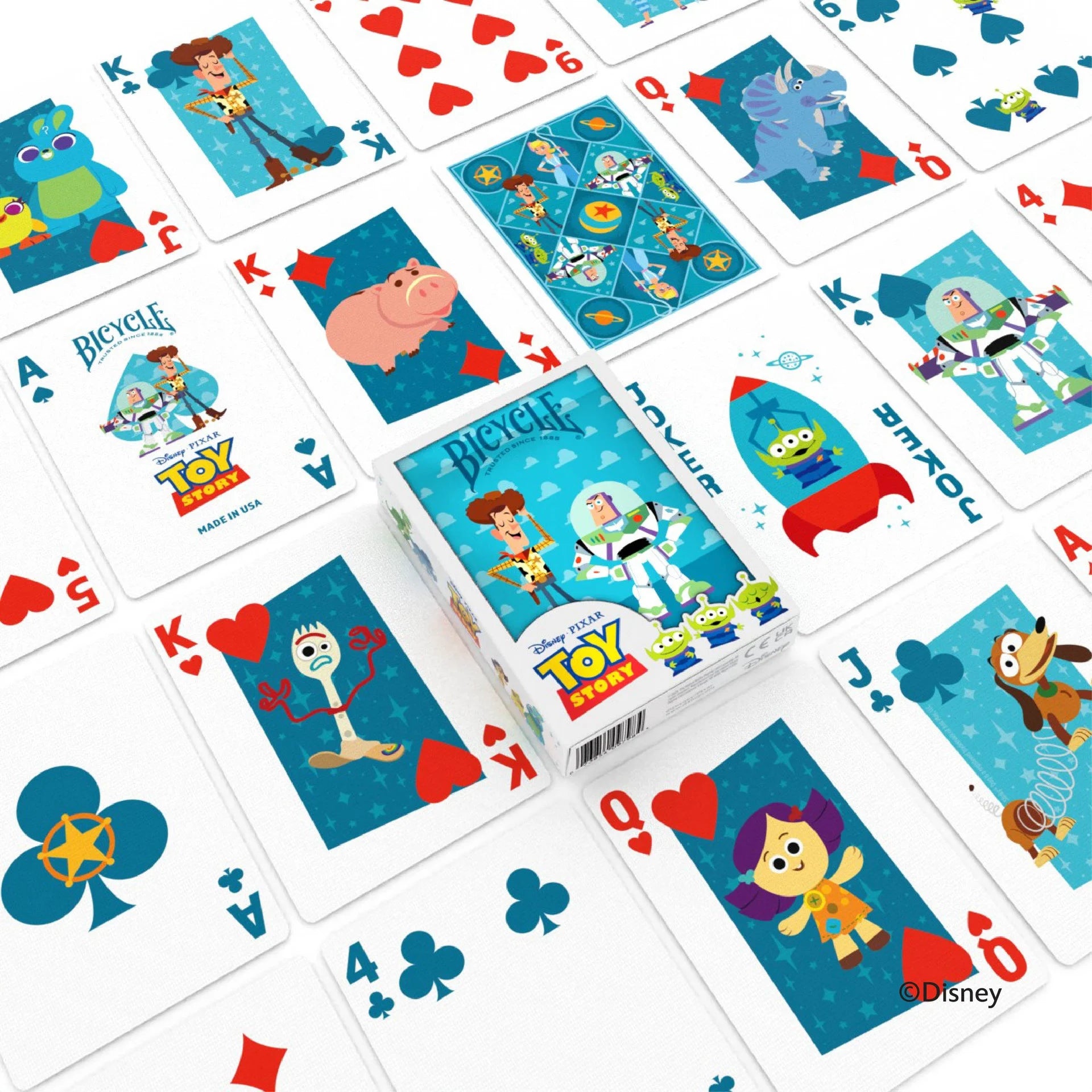 Bicycle Disney Pixar 2-Deck Bundle – Toy Story & Cars