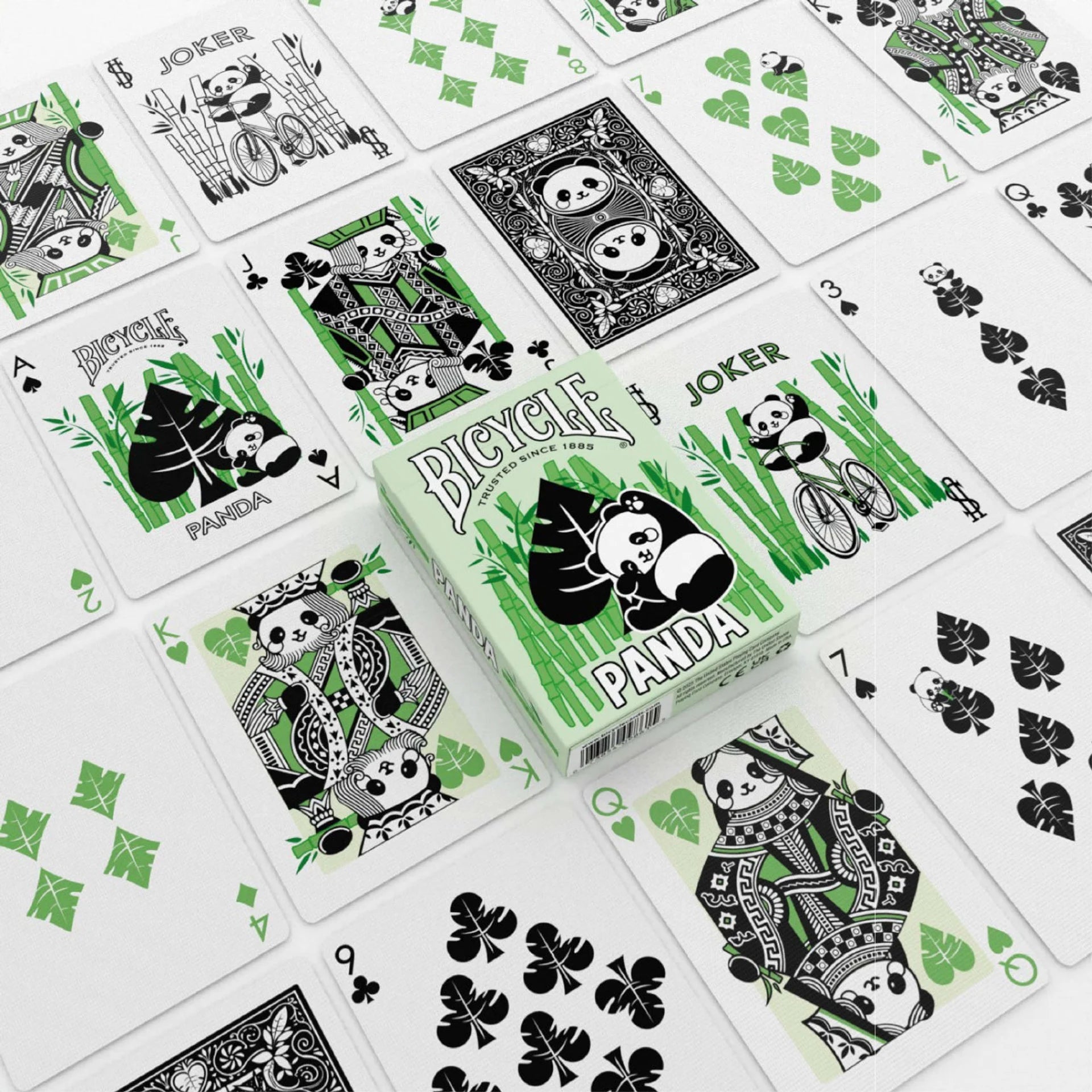 Bicycle Panda Playing Cards – Adorable Custom Court Cards & Bamboo Design