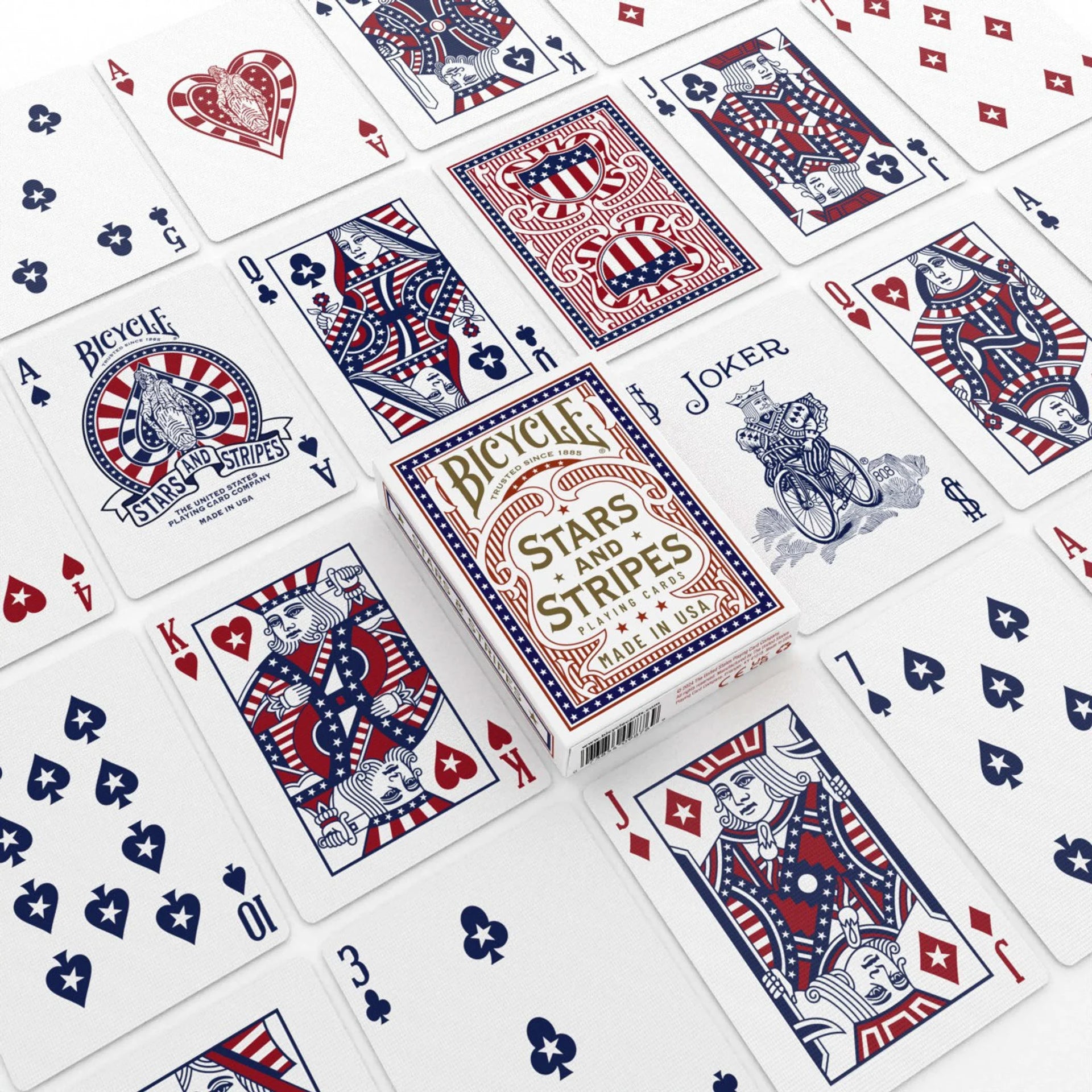 Bicycle Stars and Stripes Playing Cards – Uncle Sam's Patriotic Game Night Deck