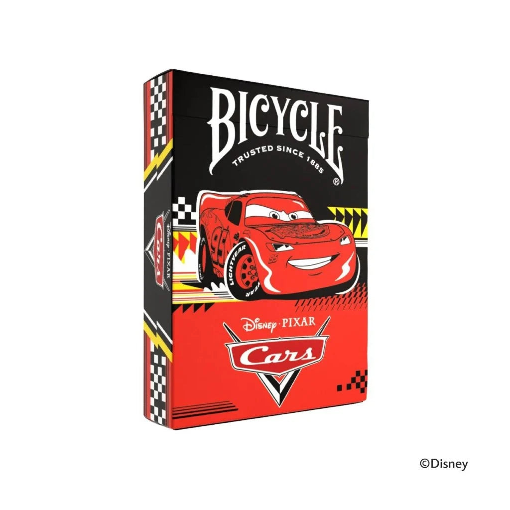 Bicycle Disney Pixar Cars playing cards tuck box featuring Lightning McQueen