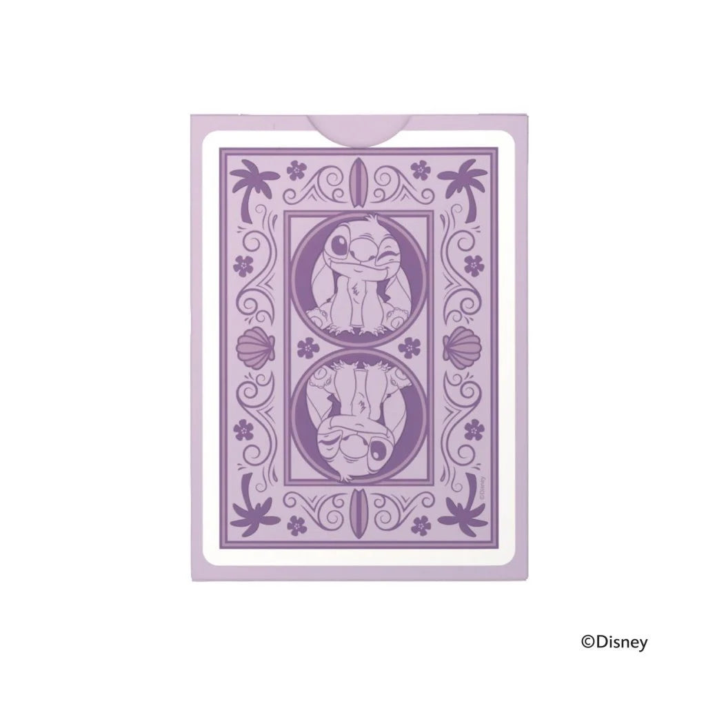 Bicycle Disney Stitch Purple playing card back with lavender Stitch design