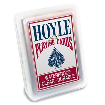 Hoyle Clear Waterproof Playing Cards (Red Indices)