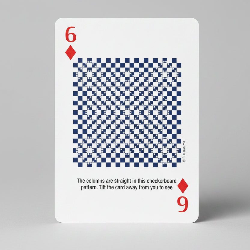 Optical Illusions and Visual Oddities II Six of Diamonds checkerboard illusion