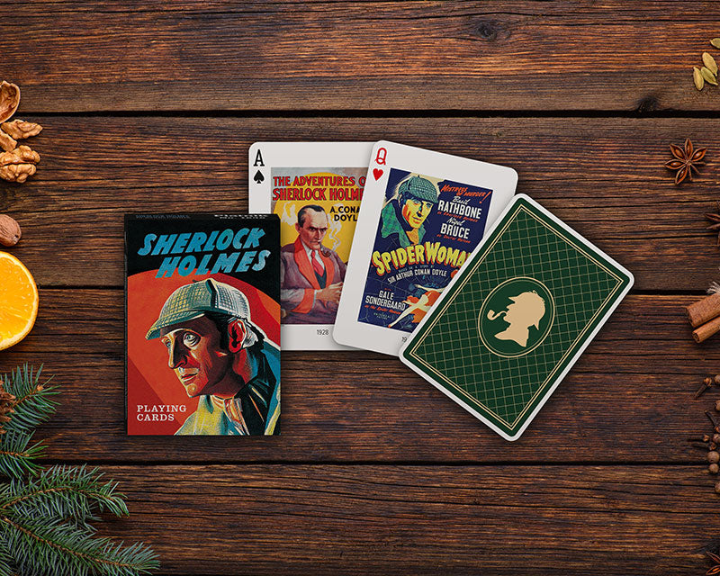 Sherlock Holmes Playing Cards by Piatnik tuck box with card faces