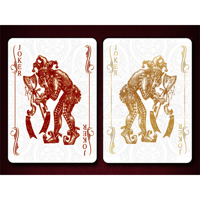 Bicycle Excellence Playing Cards custom red and gold Jokers