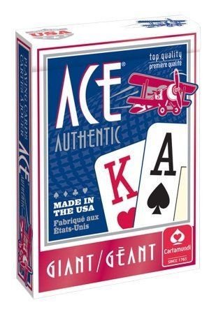 Cartamundi Ace Authentic Playing Cards – Collector’s Single Deck – Jumbo Index
