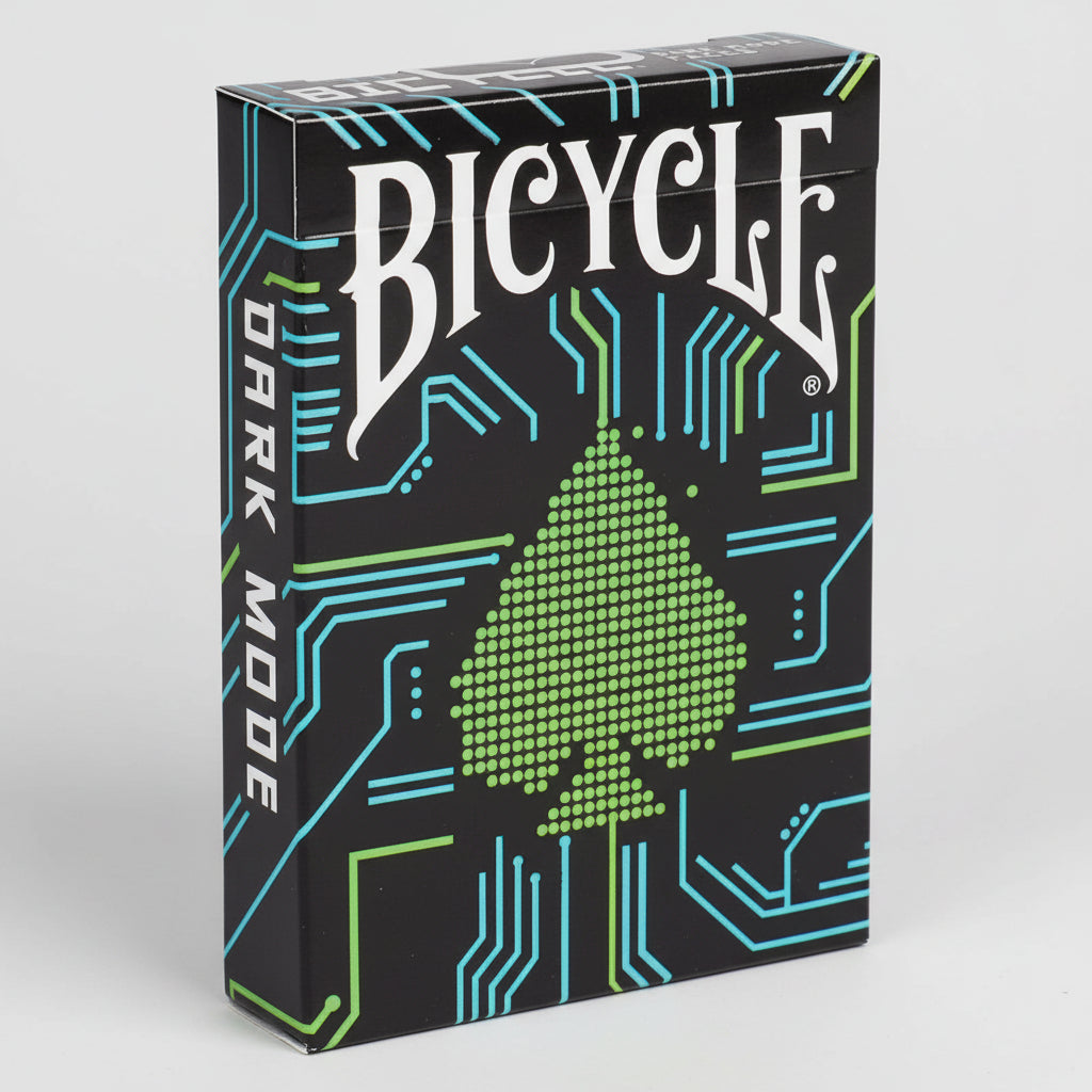 Bicycle Dark Mode playing cards front tuck case