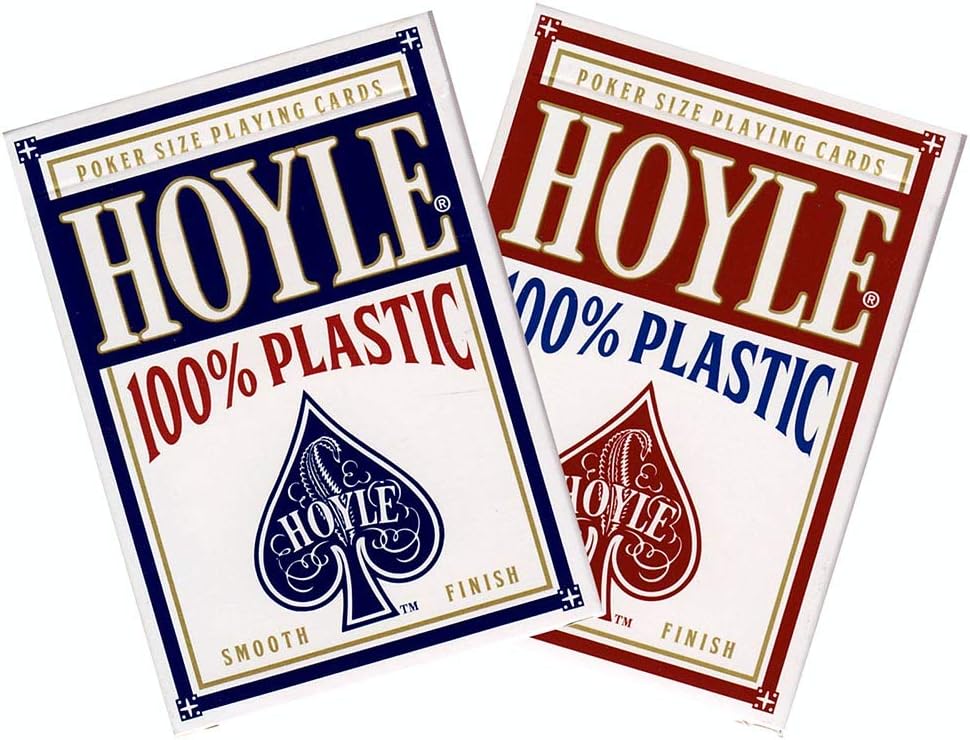 Hoyle 100% Plastic Playing Cards – 1/2 Brick (6 Decks) Vintage New Old Stock