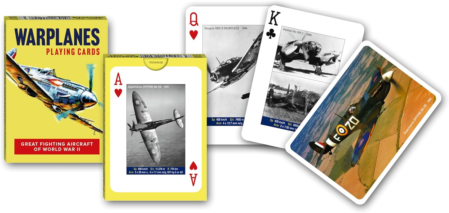 Piatnik Warplanes Playing Cards – World War II Aircraft Collector Deck