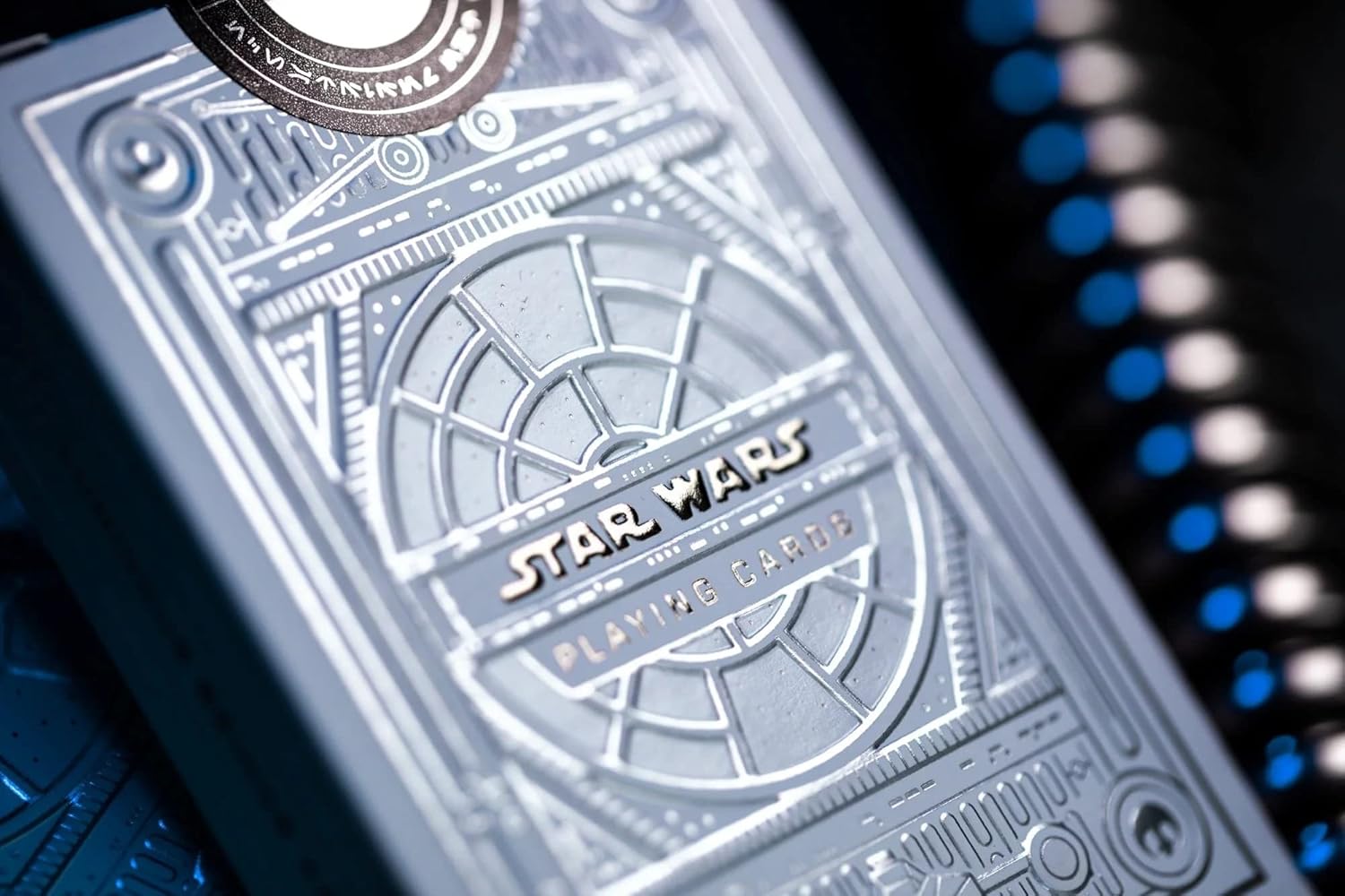 Star Wars playing card deck with metallic silver design