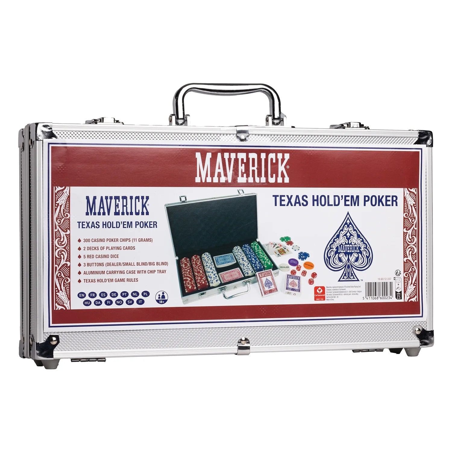 Maverick Texas Hold 'Em Poker Set - 300 Chips with Aluminum Case