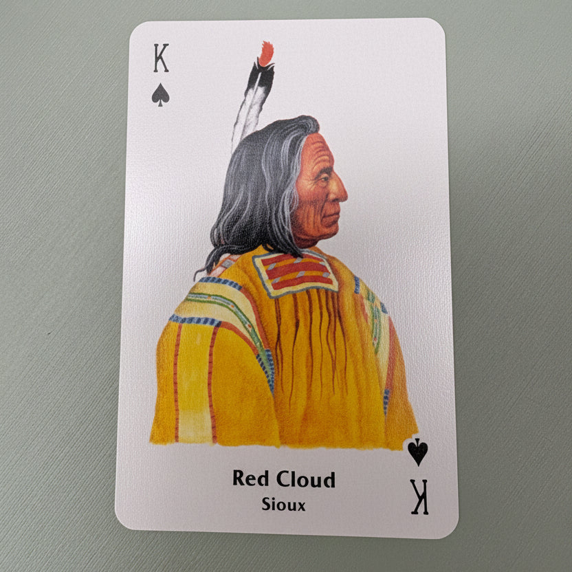 Native American Playing Cards Set One by U.S. Games with portrait of Red Cloud of the Sioux tribe