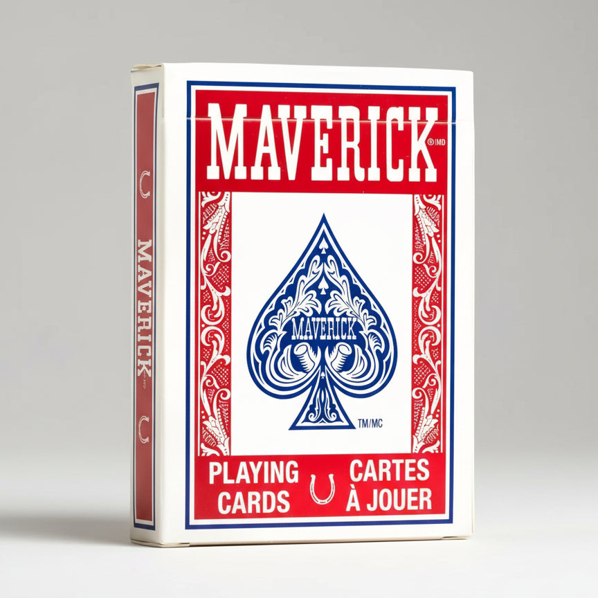 Maverick® Playing Cards – Classic Hoyle Face – USPCC Made – Standard Index (Red or Blue)