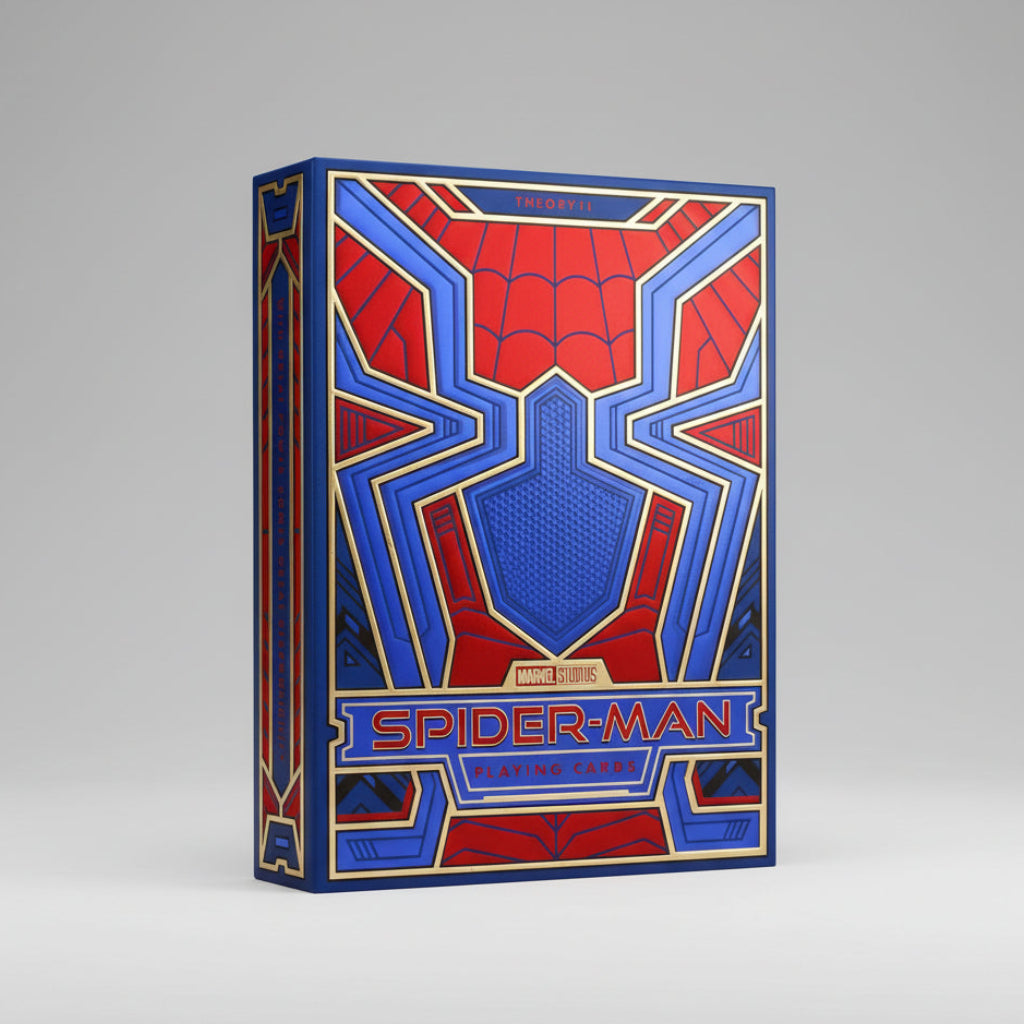Theory11 Spider-Man Playing Cards red and blue foil tuck box