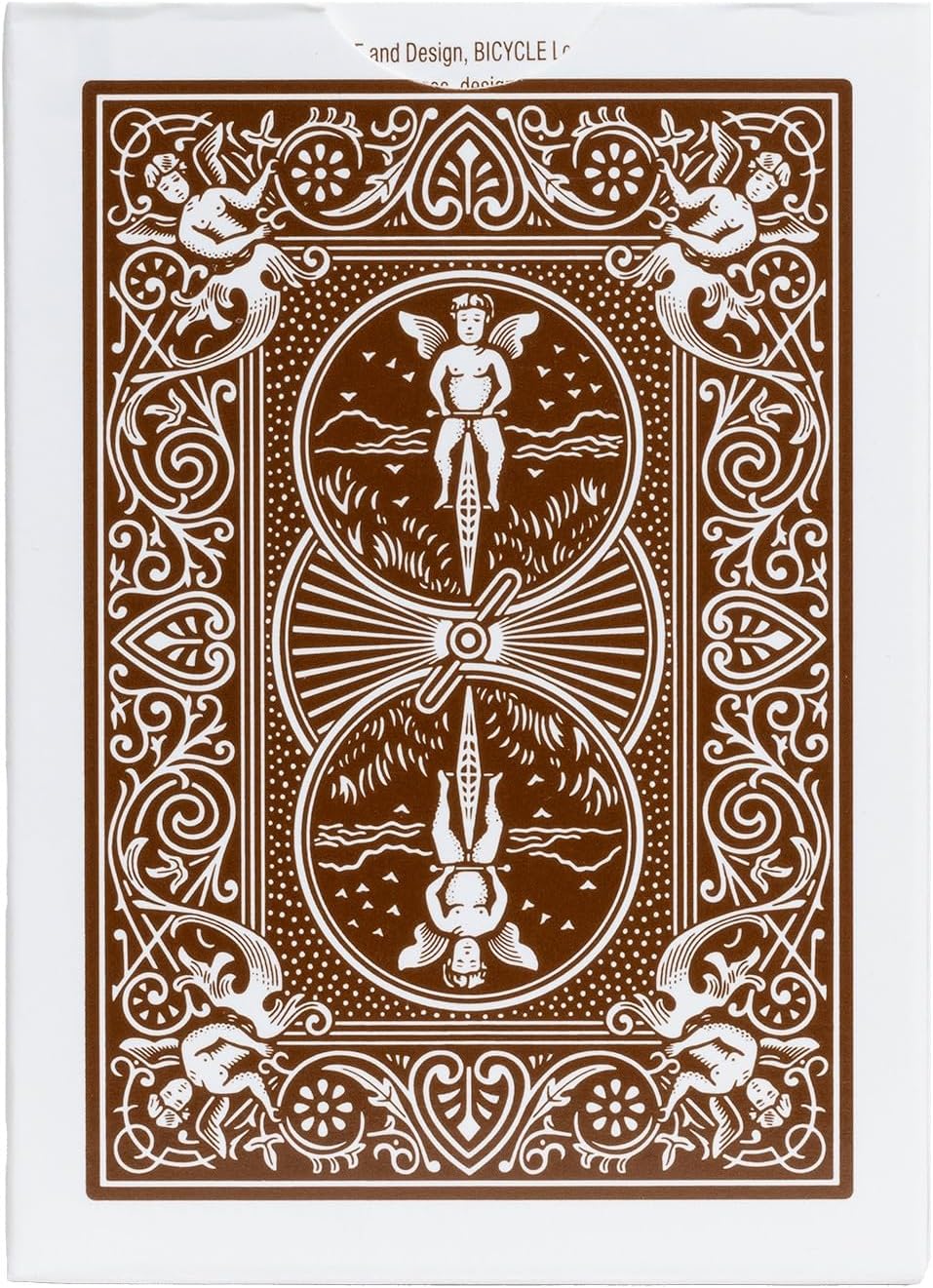 Decorative Bicycle Archive Series Rider Back 1887 playing card with intricate designs on a white background