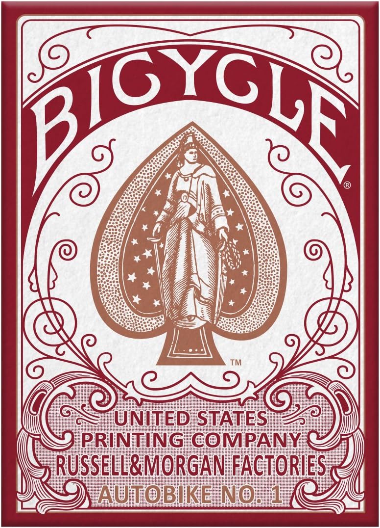 Bicycle AutoBike No. 1 Metallic Foil Playing Cards – Red & Blue Heritage Editions