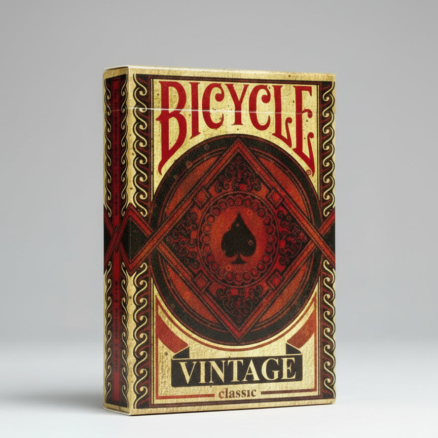 Bicycle Vintage classic playing cards with red and gold design