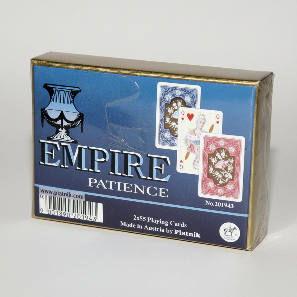 Piatnik Empire Patience playing cards packaging with playing cards on the cover