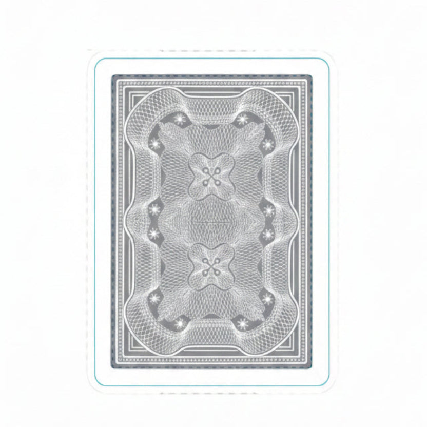 Aristocrat 727 Bank Note back design in Silver with engraved scrollwork