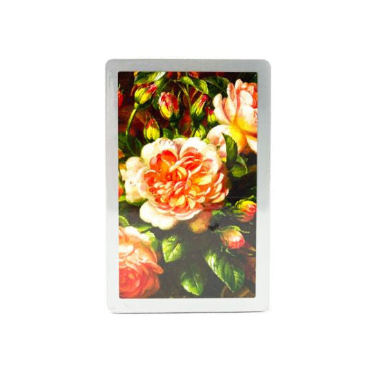 Floral cabbage design Congress deck on a white background