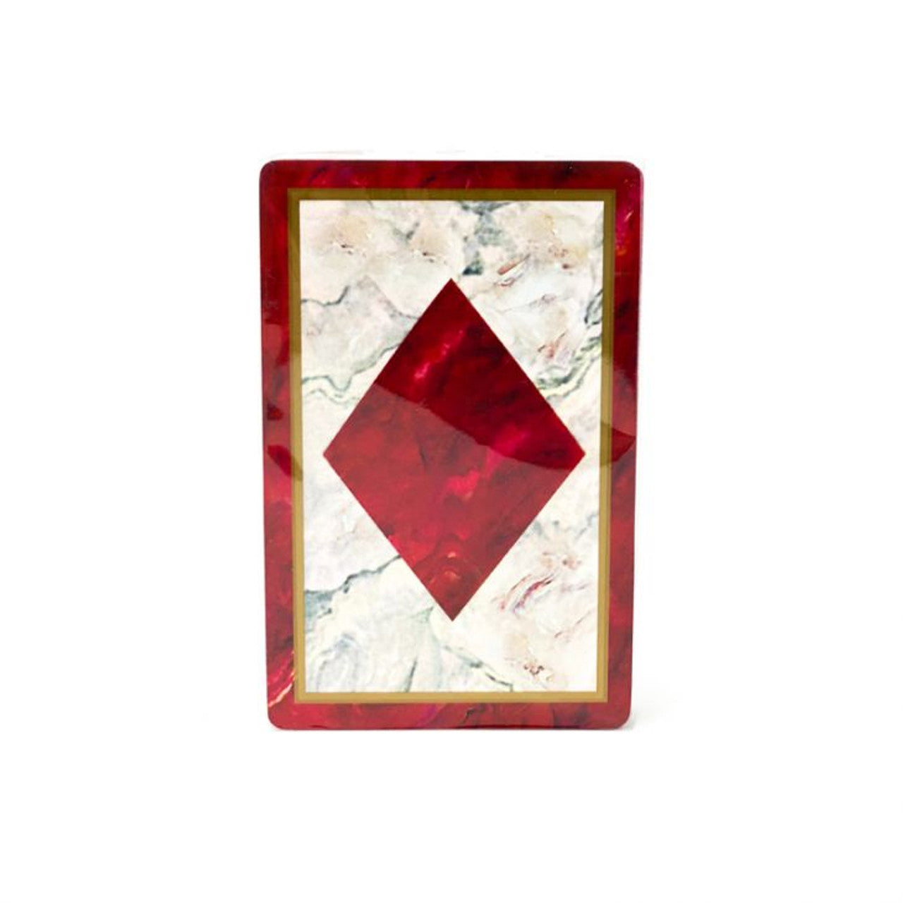 Congress Red Marble 2-Deck Set (Bridge Size, Traditional Index)