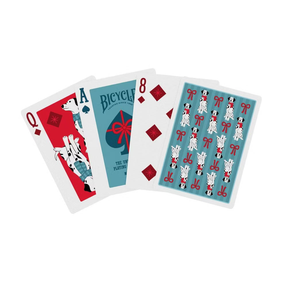 Bicycle Dalmatians Blue Playing Cards – Festive Dog-Themed Deck