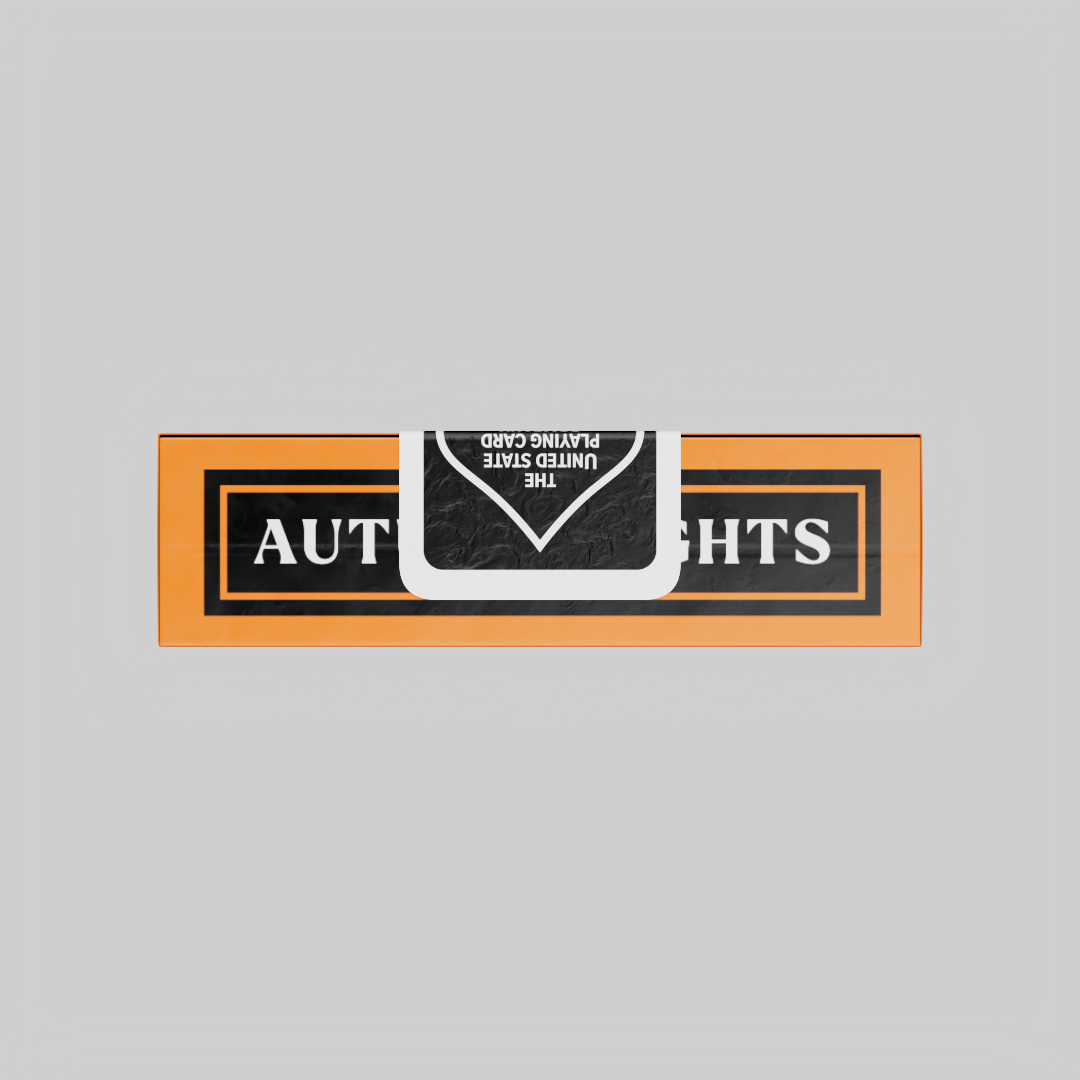 Autumn Nights top panel and black USPC seal on Bicycle Classic Halloween Playing Cards