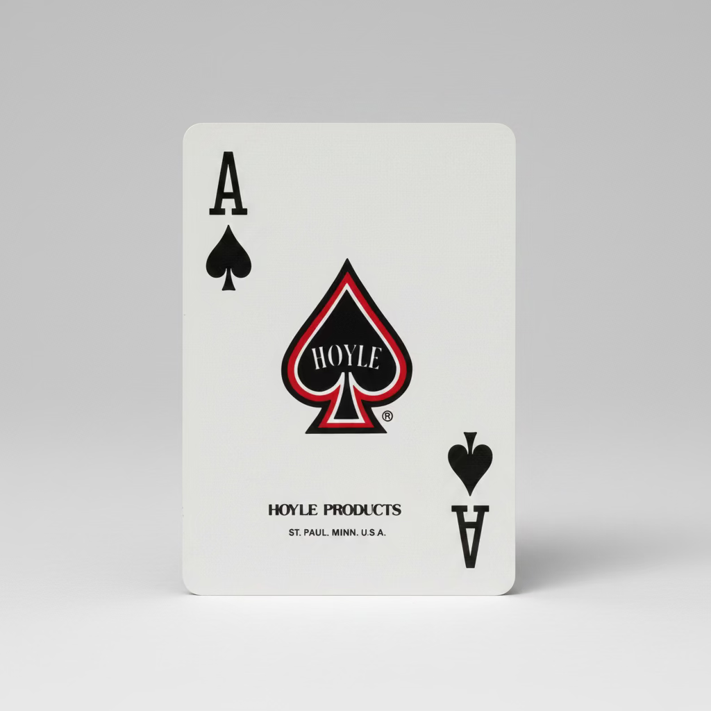 Hoyle Super Jumbo Ace of Spades marked Hoyle Products St. Paul Minnesota U.S.A.
