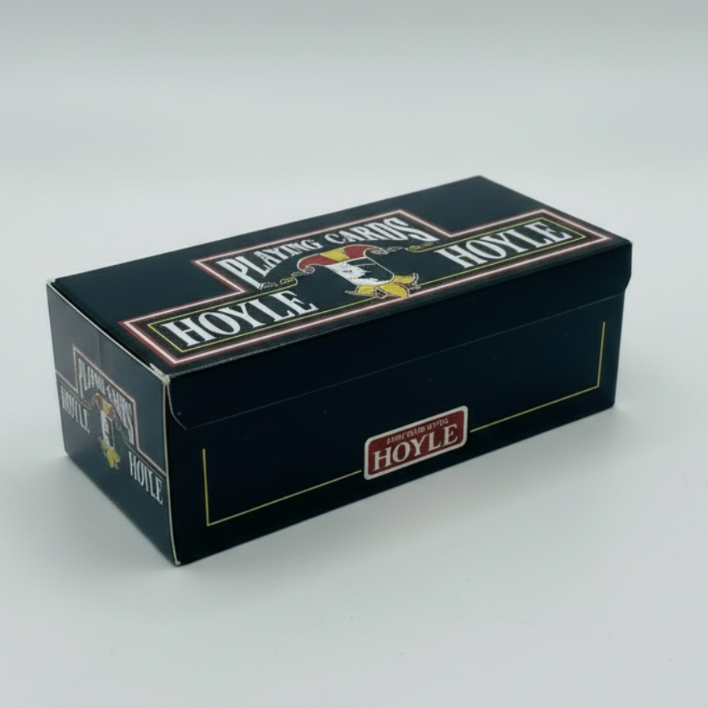 Hoyle playing cards brick packaging on a white background