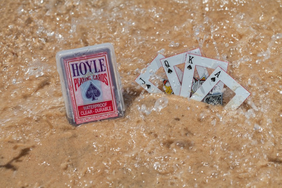 Hoyle Clear Waterproof Playing Cards (Red Indices)