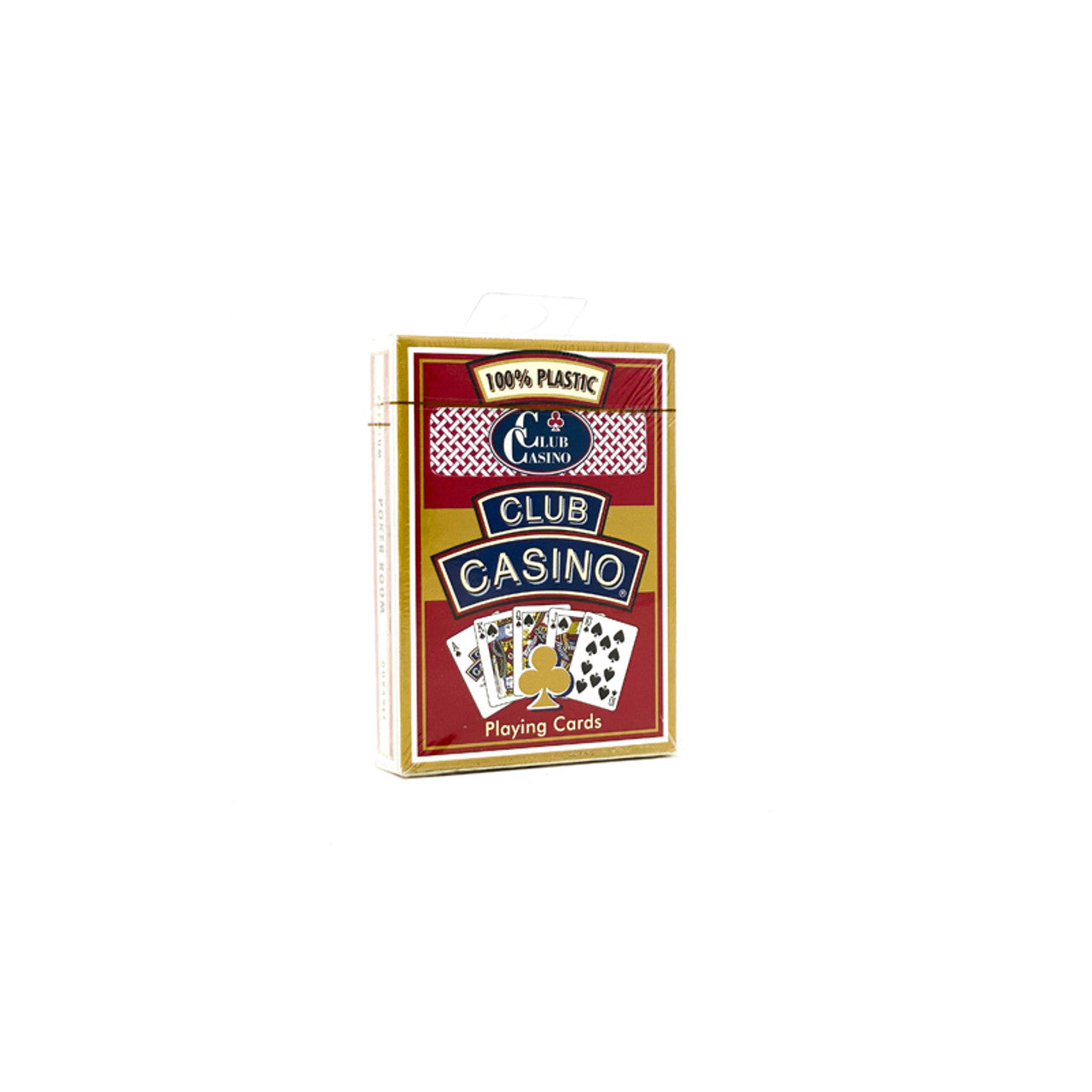 Pack of Club Casino playing cards on a white background
