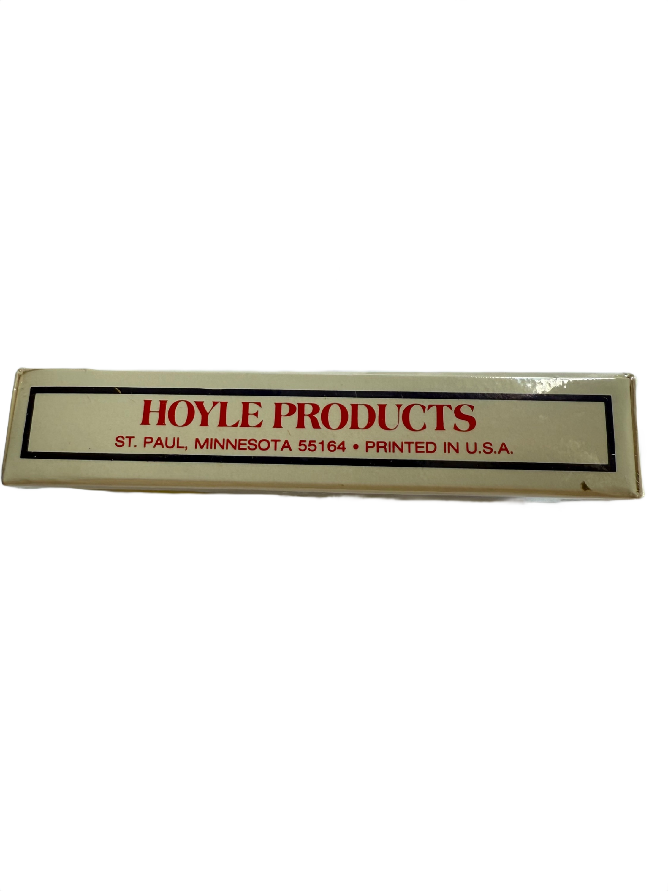 Rectangular product packaging with 'Hoyle Products' branding on a white background