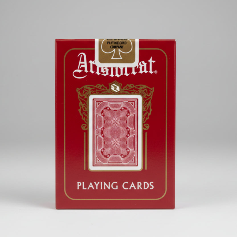 Aristocrat 727 Crimson 110th Anniversary Playing Cards tuck box back