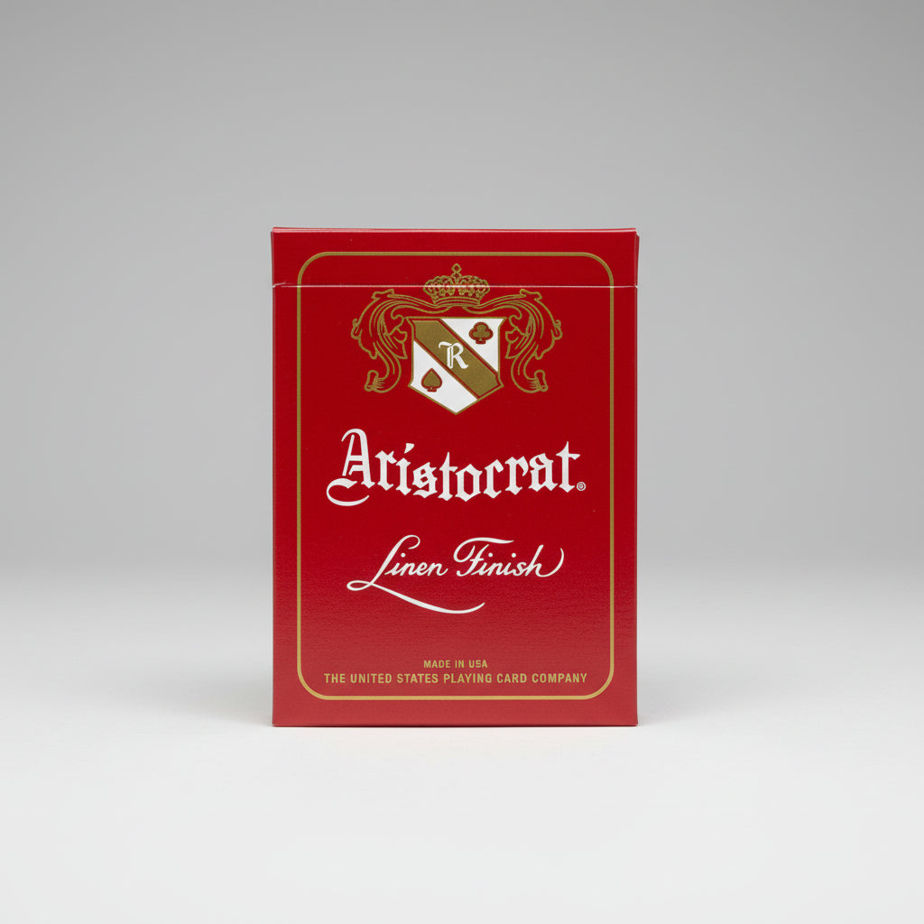 Aristocrat 727 Crimson 110th Anniversary Playing Cards tuck box front