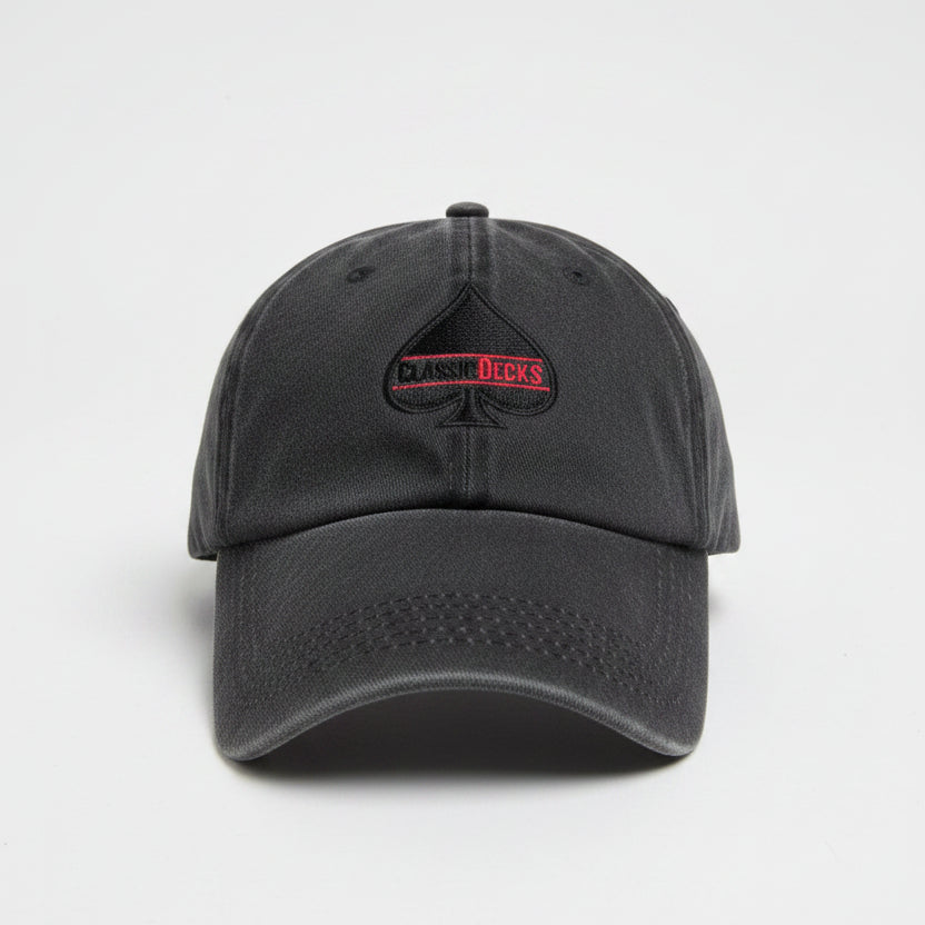 Black cap with a ClassicDecks logo