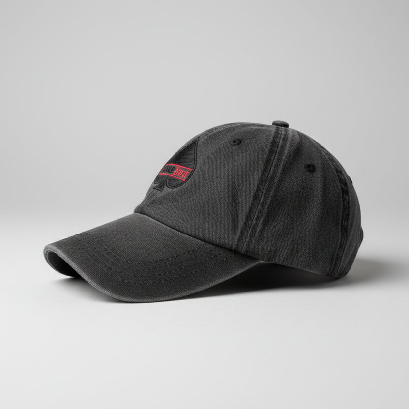 Black ClassicDecks cap on a light gray background