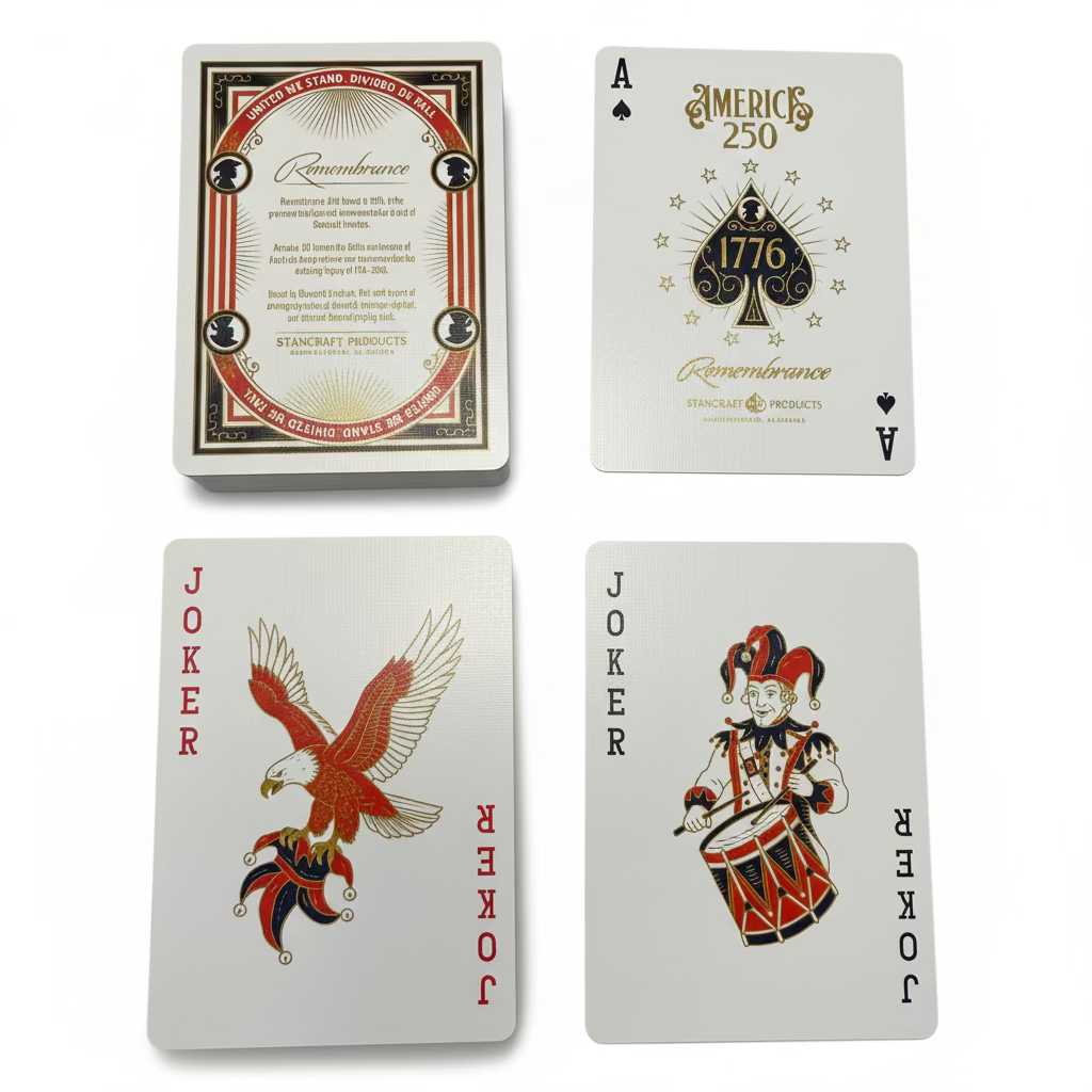 Remembrance America 250 Playing Cards – Brick (12 Decks)