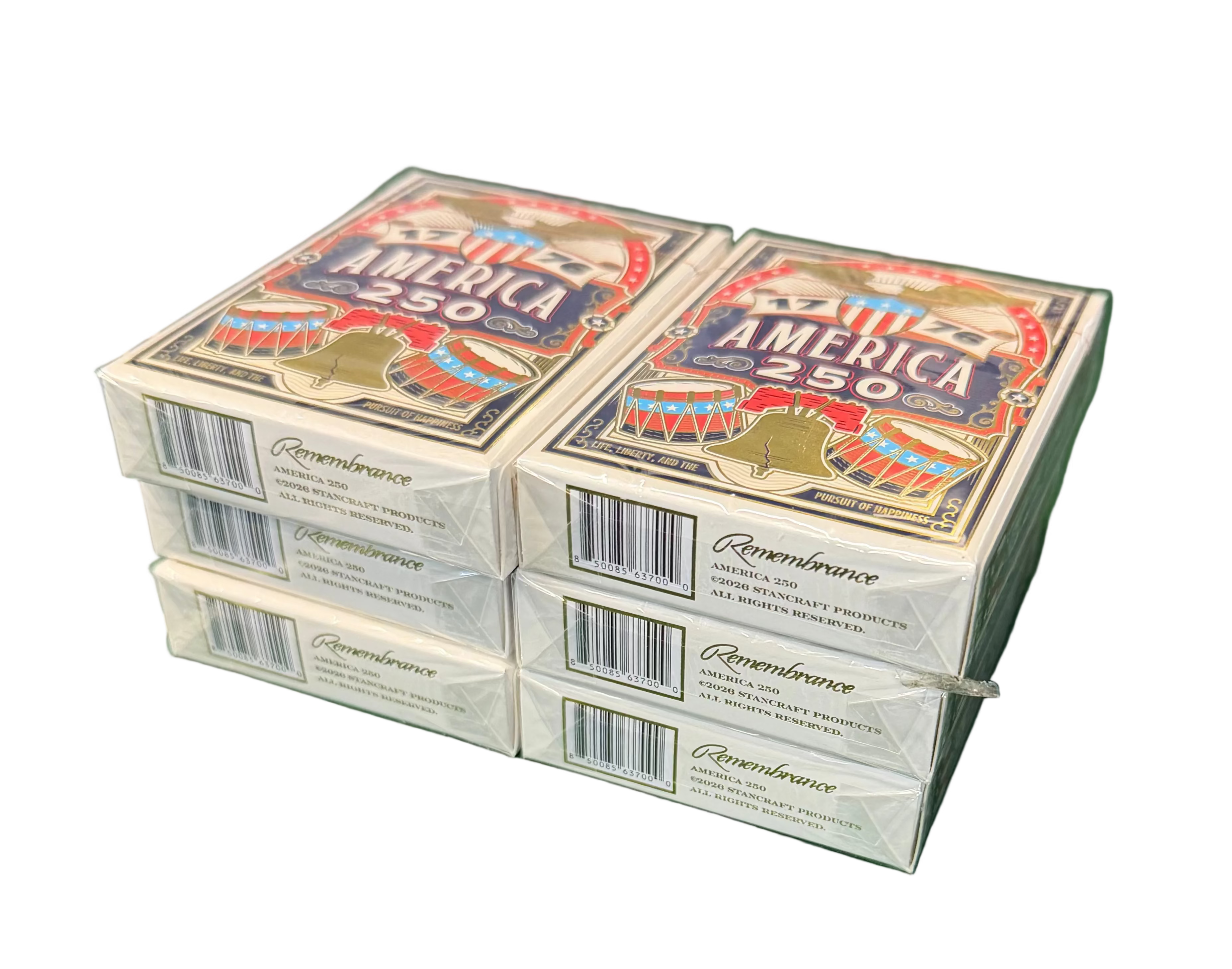 Stack of Remembrance America 250 cards
