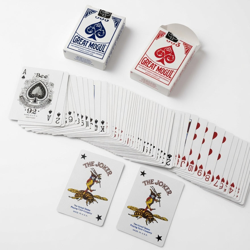 Great Mogul Bee Diamond Back cards with Bee Ace of Spades and Jokers