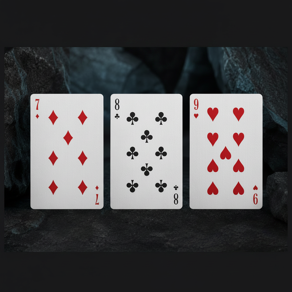 Tally-Ho Slate Edition custom number cards and indices
