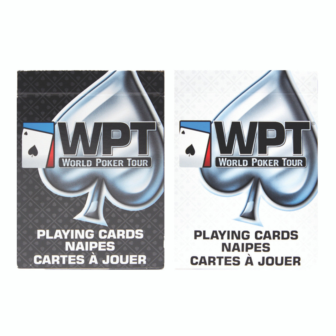Bee Royal World Poker Tour (WPT) Playing Cards – Black & White with Re