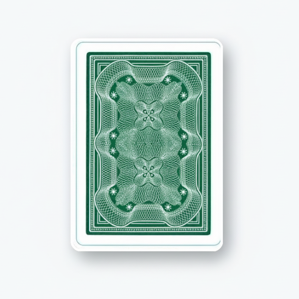 Aristocrat 727 Bank Note back design in Currency Green with engraved scrollwork