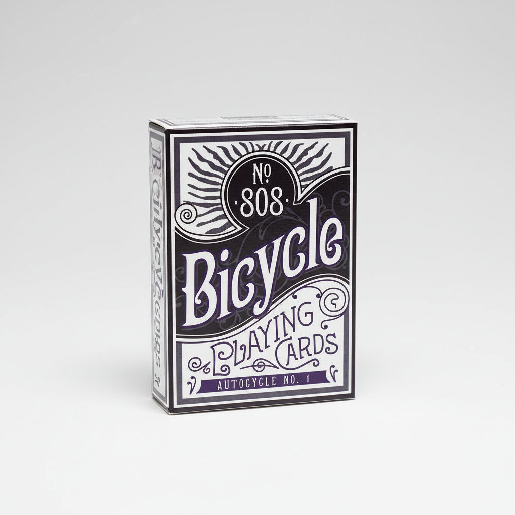 Bicycle Autocycle No. 1 in Collector's Tin – 2-Deck Set (Purple & Green)