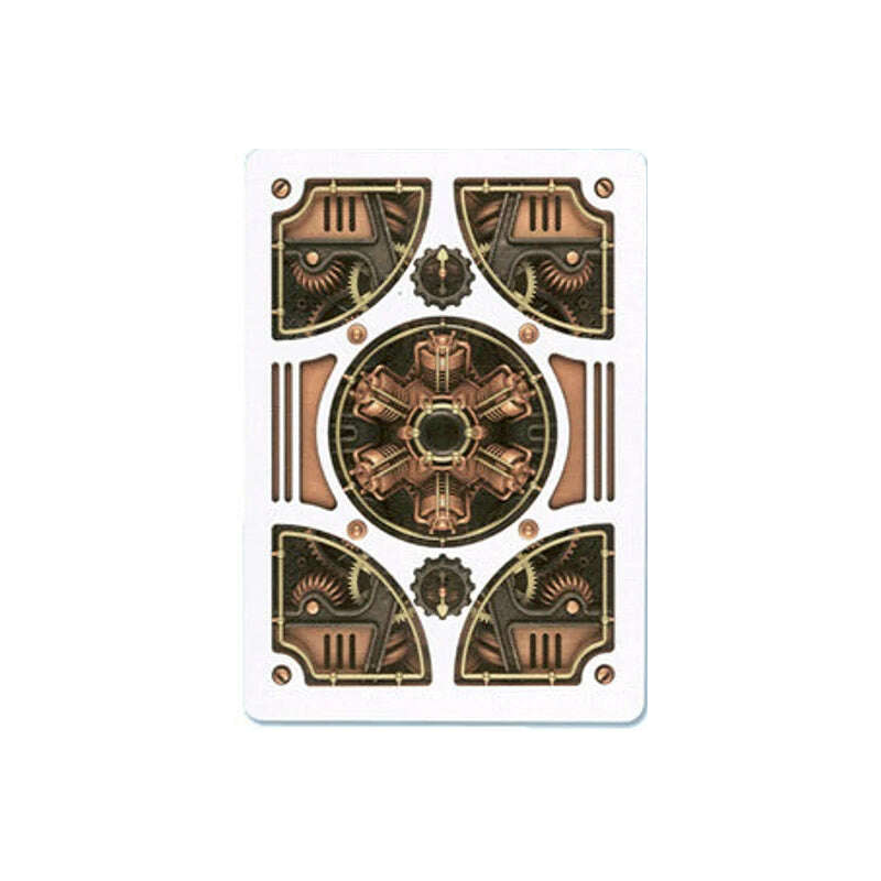 Bicycle Gold Steam Punk playing card back – mechanical gear design