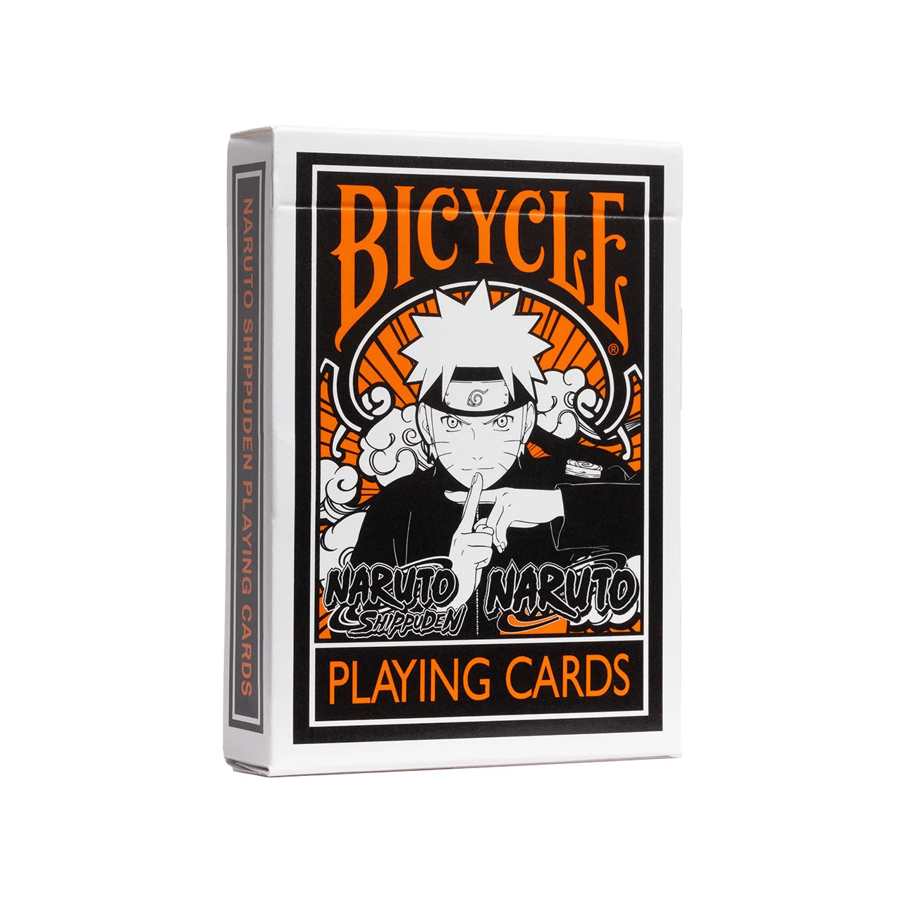 Bicycle Naruto playing cards packaging on a white background